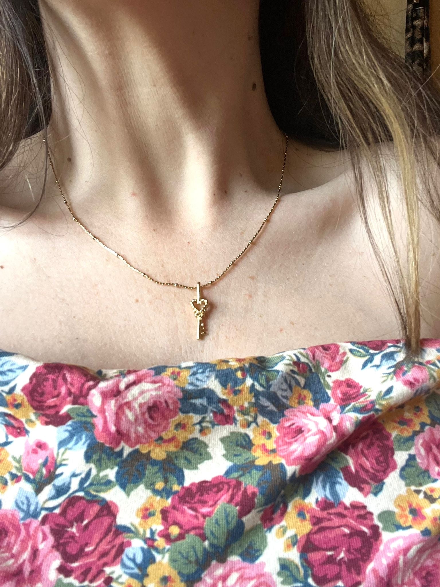 Collier clé coeur (im)parfait ❤️