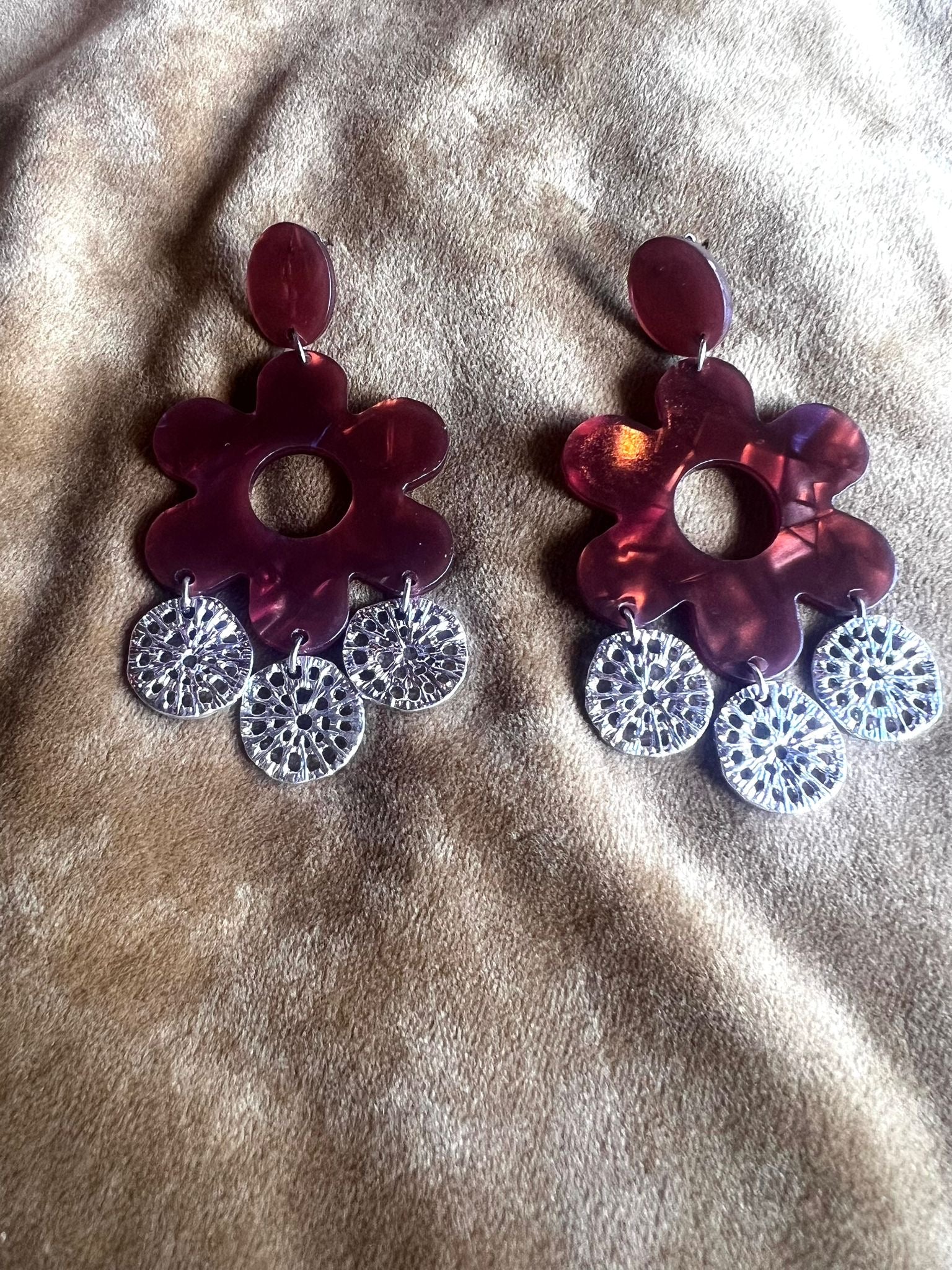Bo Fleur Acétate argent et pampille (im)parfaite ❤️