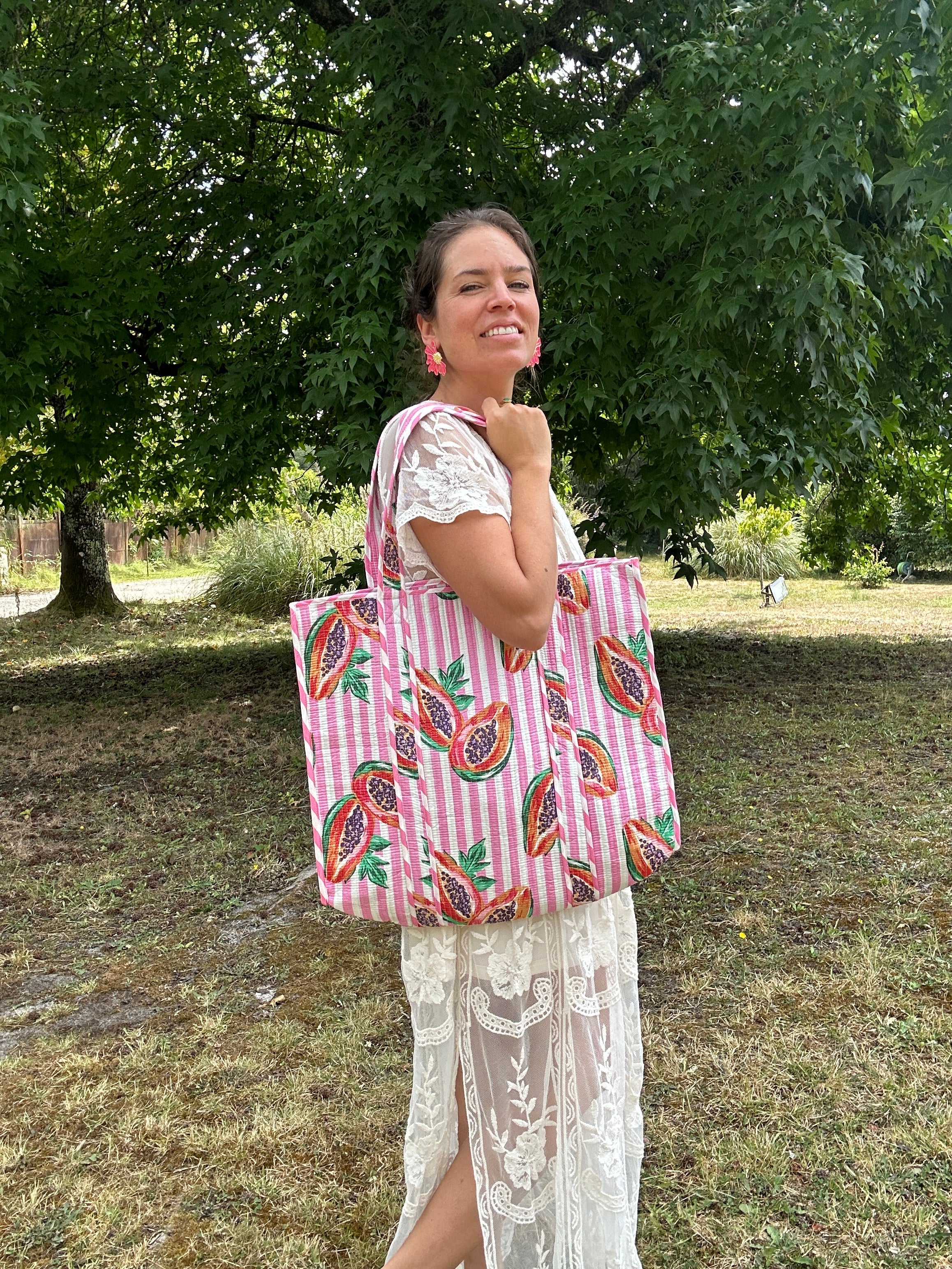 Beach bag Papaya
