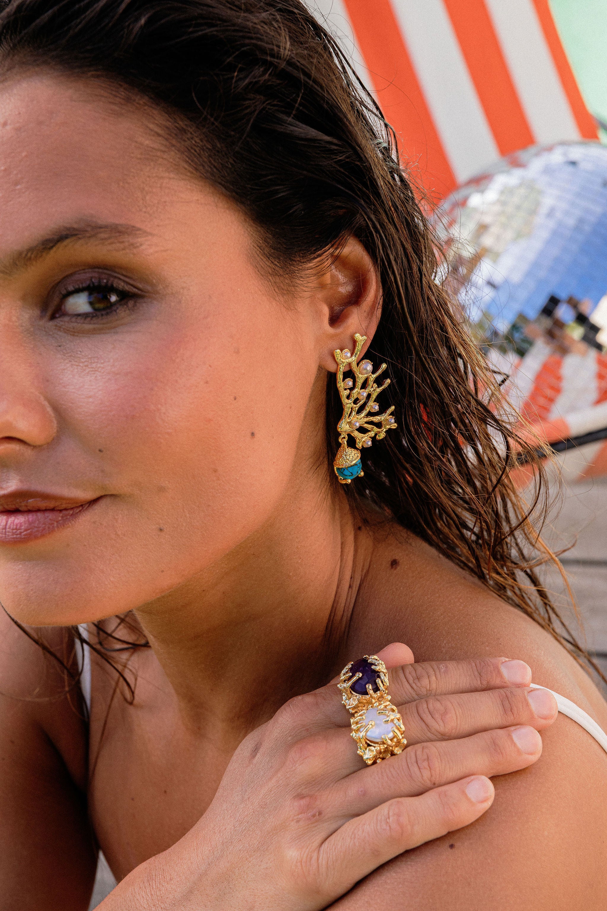 Bague Corail Splash