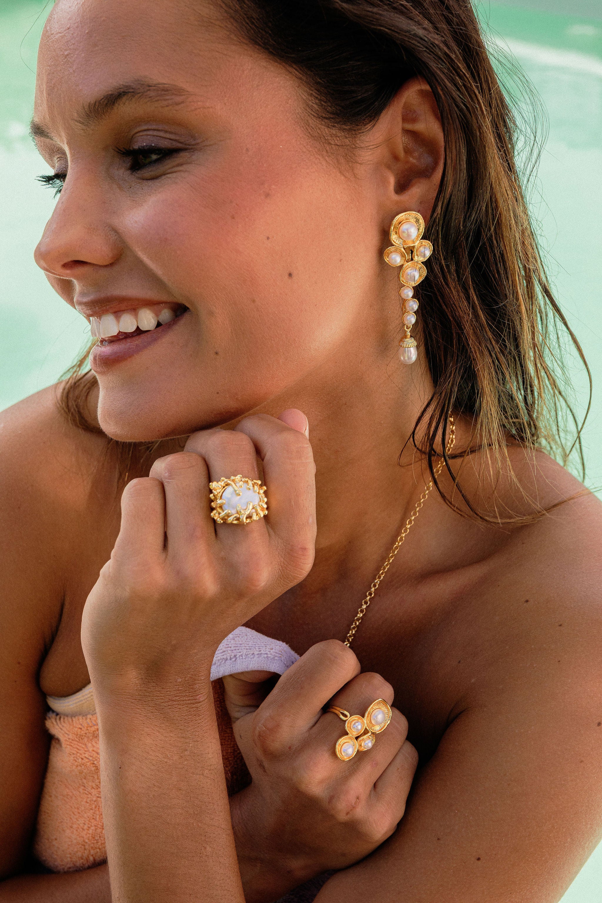 Bague Corail Splash