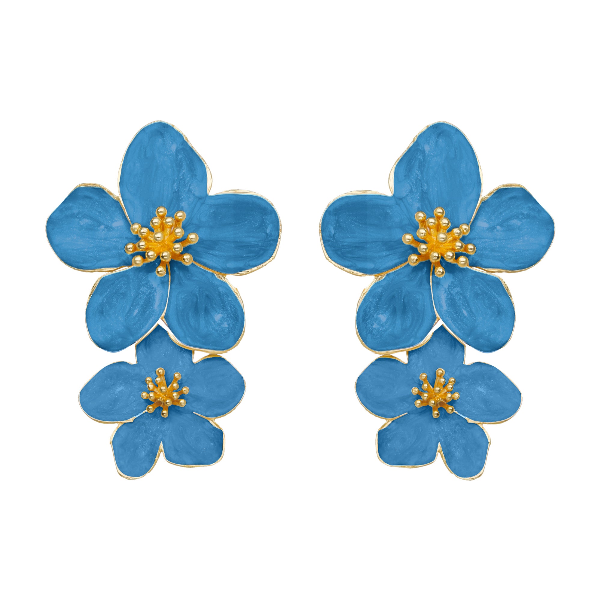 Boucles d'oreilles Hibiscus