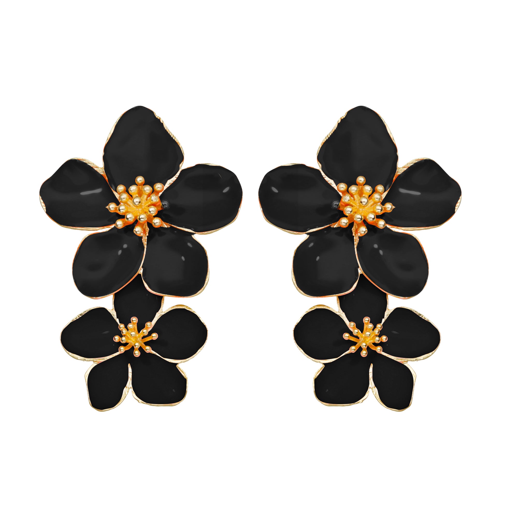 Boucles d'oreilles Hibiscus