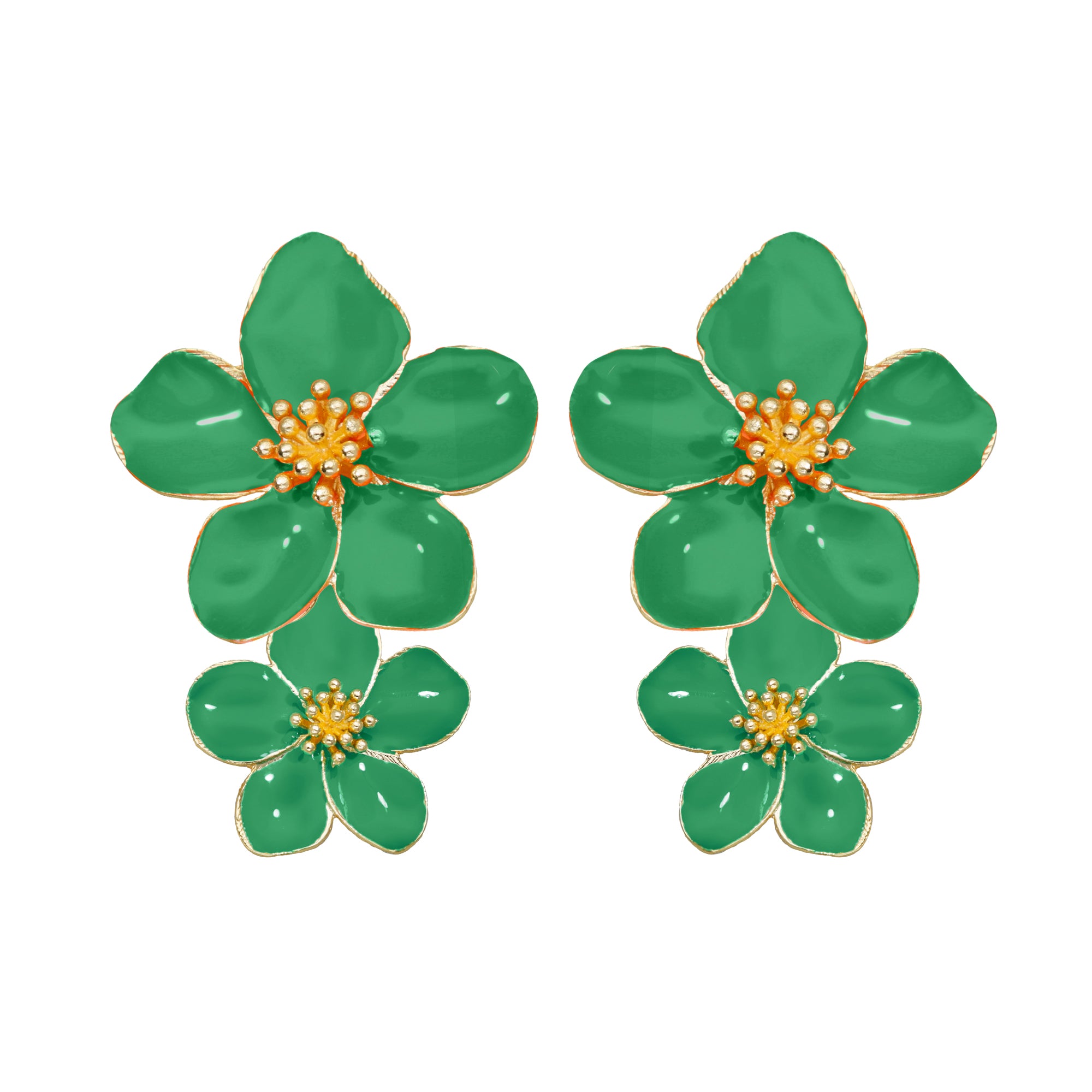 Boucles d'oreilles Hibiscus