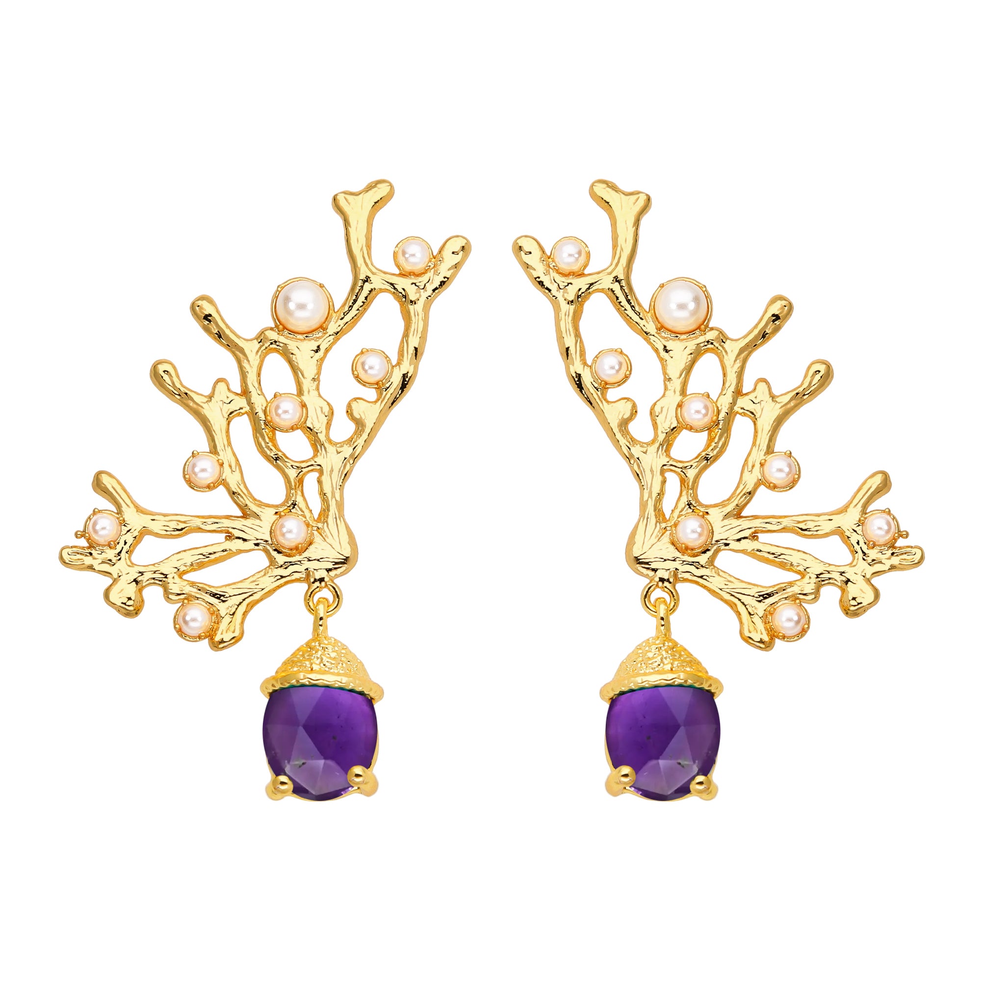 Boucles d'oreilles Corail Crush