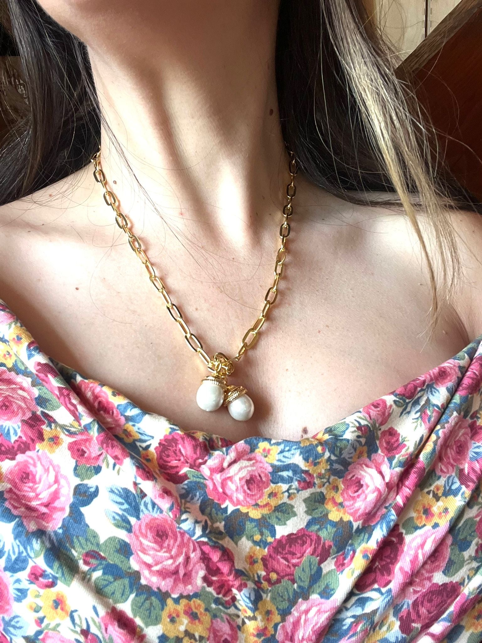 Collier chaine cravate (im)parfait ❤️