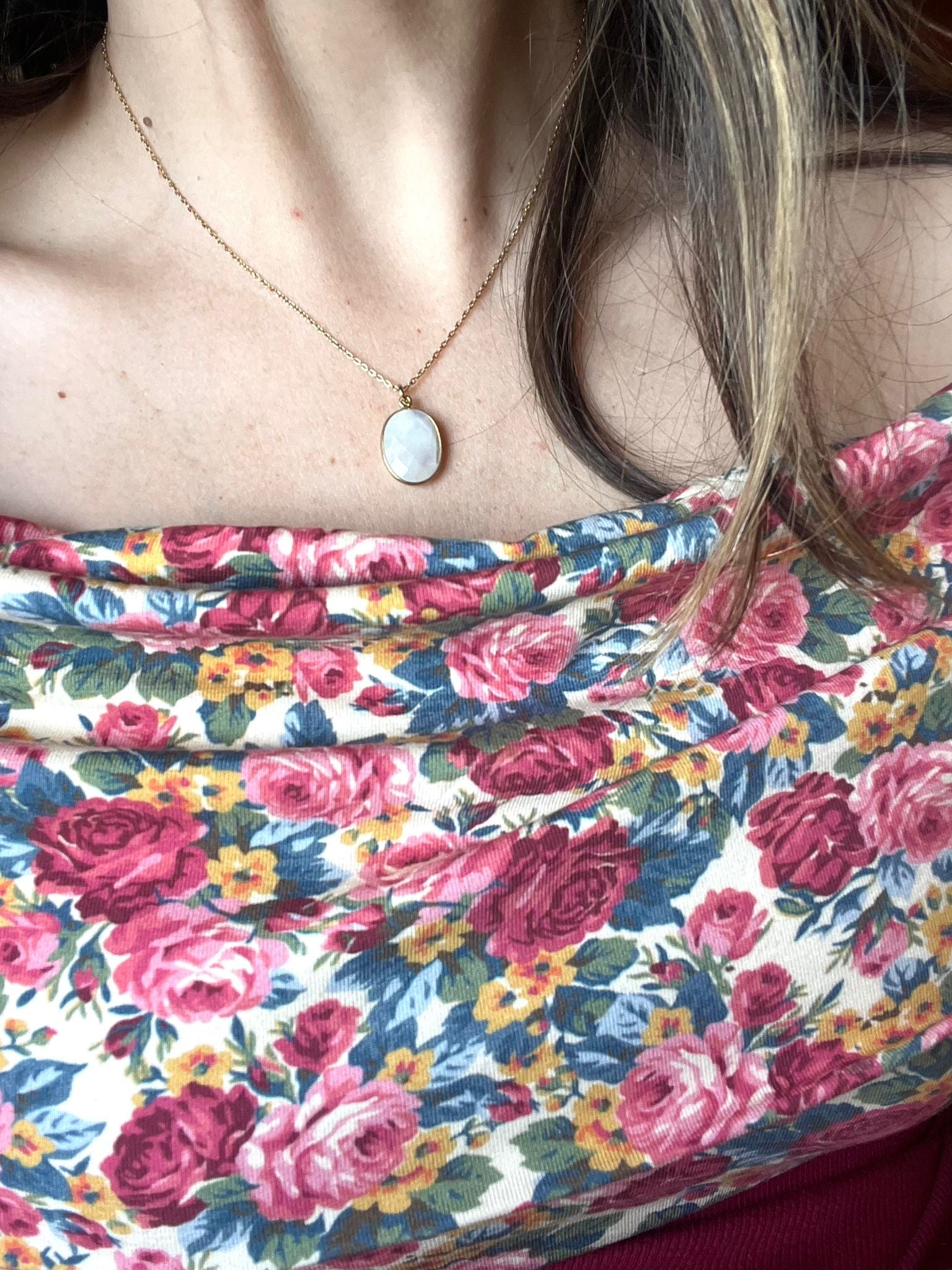 Collier pierre de lune (im)parfait ❤️