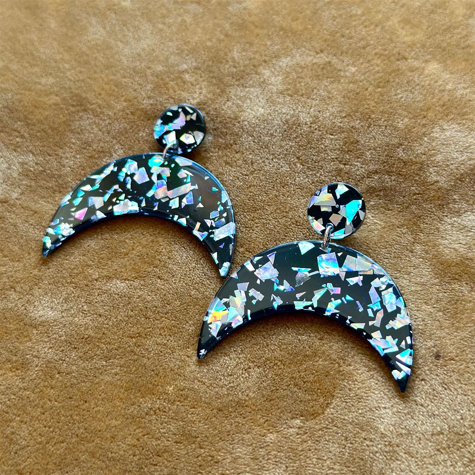 Boucles d'oreilles Lune inversée - Argelouse