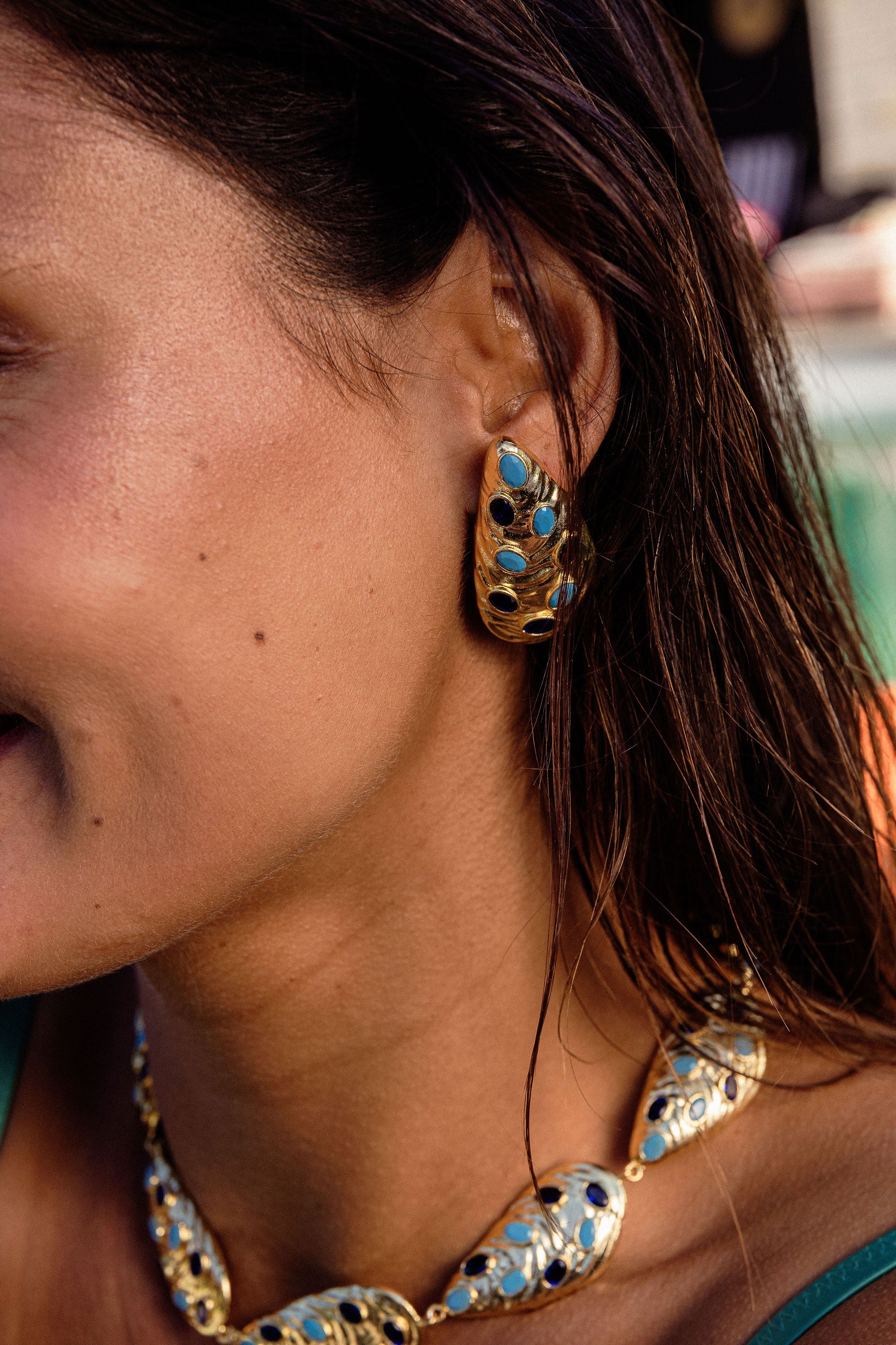 Boucles d'oreilles Moule à facettes