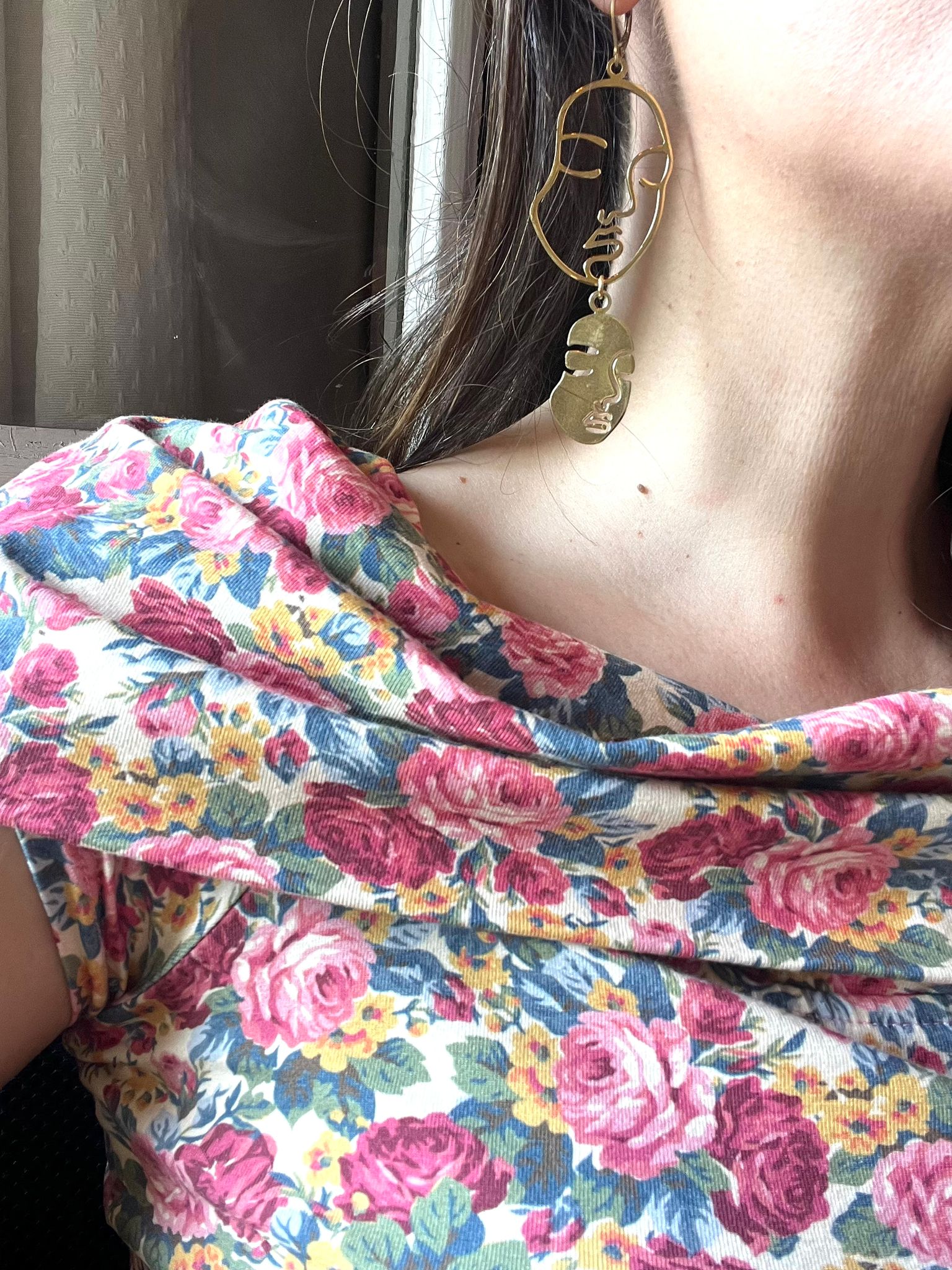 Boucles d'oreilles visage XL (im)parfaite ❤️