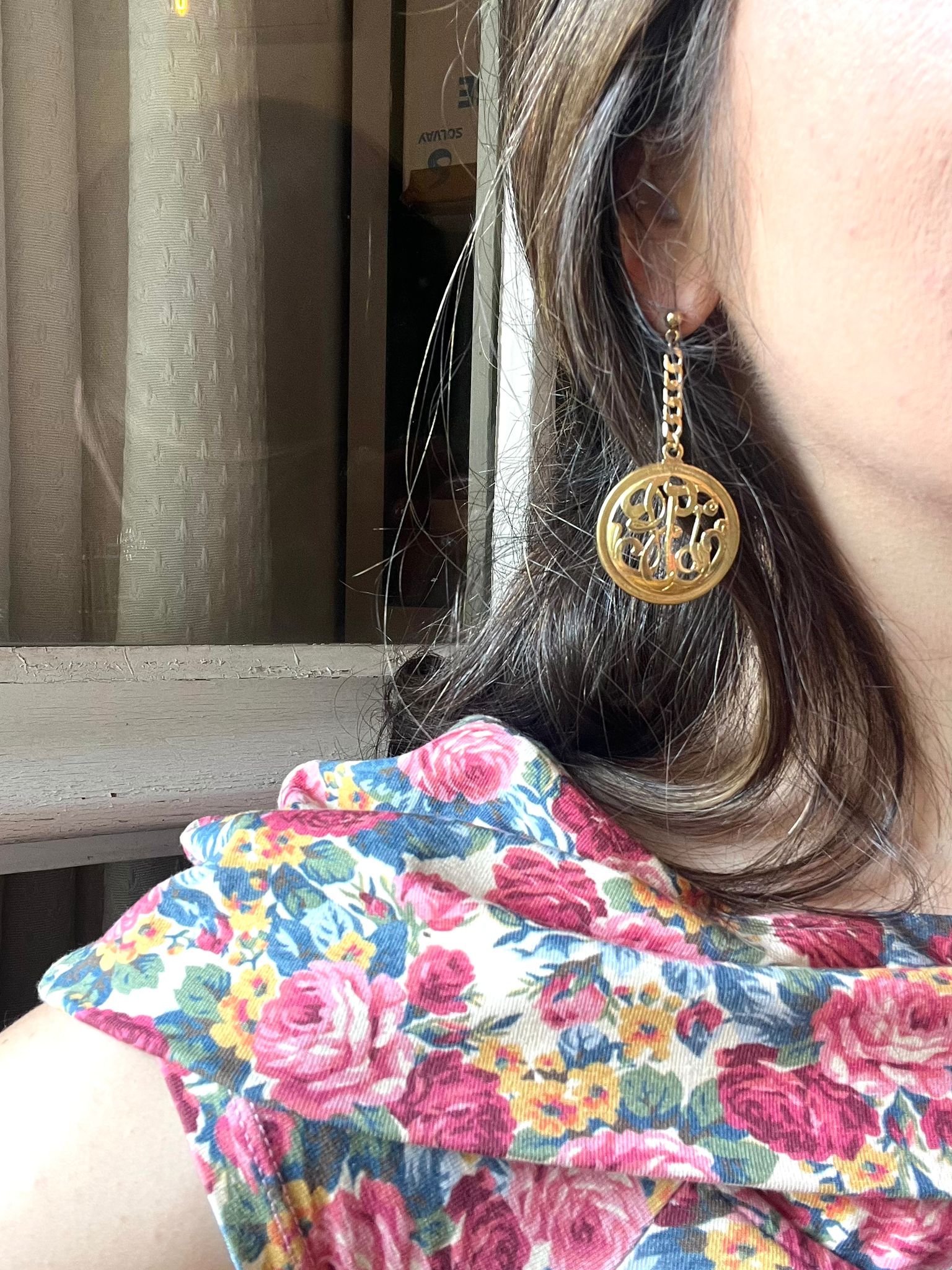 Boucles d'oreilles monogramme (im)parfaite ❤️