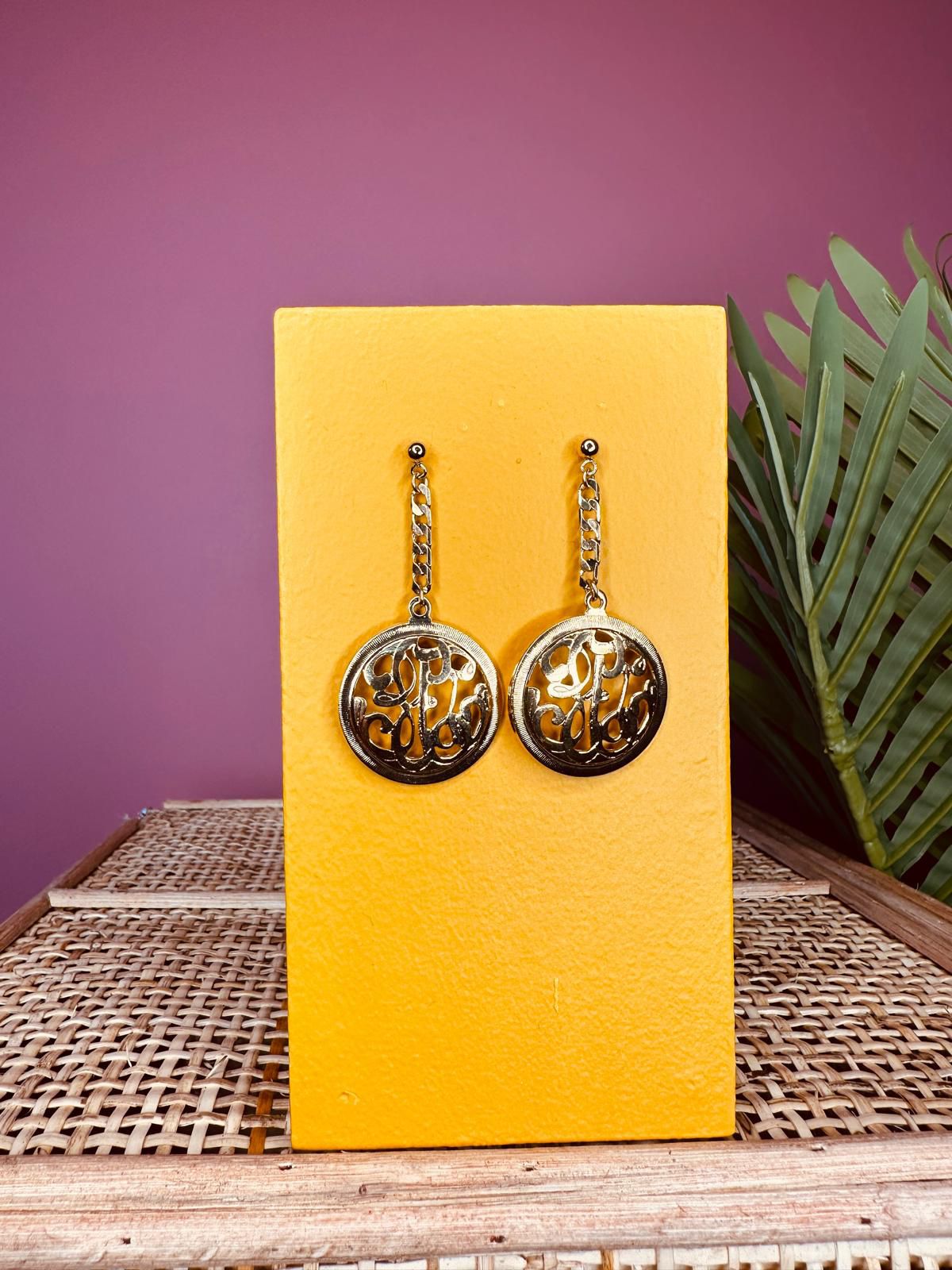 Boucles d'oreilles monogramme (im)parfaite ❤️