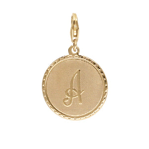 Médaille Monogramme - A / Plaqué or - Collier - Argelouse