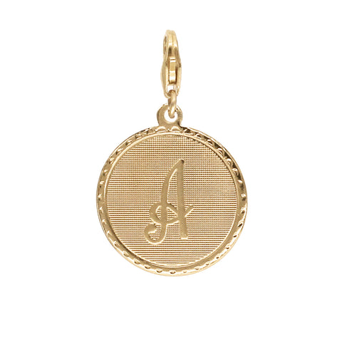 Médaille Monogramme - A / Plaqué or - Collier - Argelouse