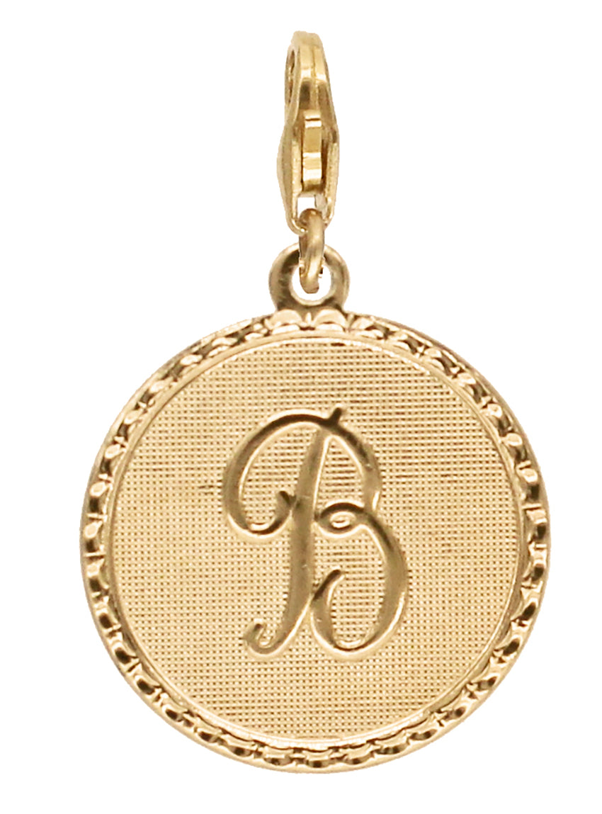 Médaille Monogramme - B / Plaqué or - Collier - Argelouse