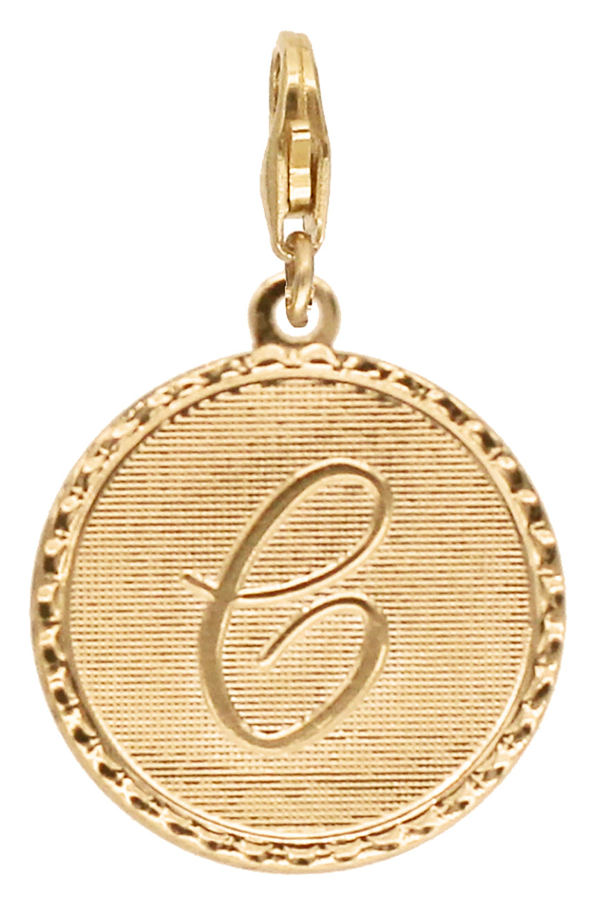 Médaille Monogramme - C / Plaqué or - Collier - Argelouse