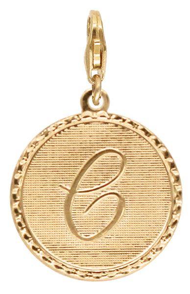 Médaille Monogramme - C / Plaqué or - Collier - Argelouse
