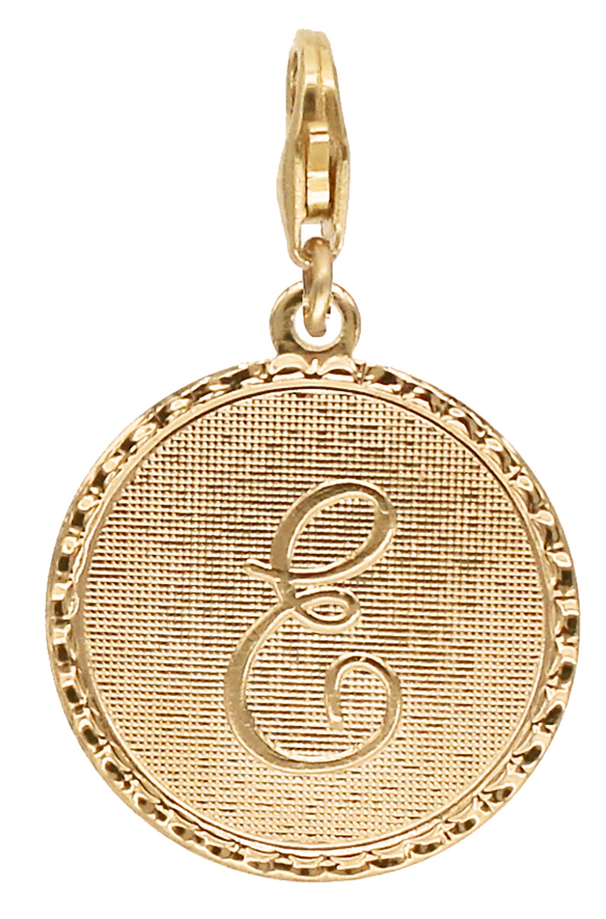 Médaille Monogramme - E / Plaqué or - Collier - Argelouse