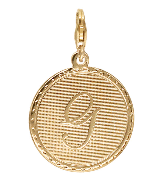 Médaille Monogramme - G / Plaqué or - Collier - Argelouse