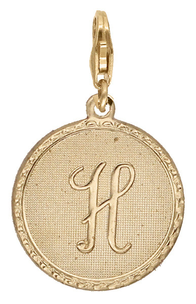 Médaille Monogramme - H / Plaqué or - Collier - Argelouse