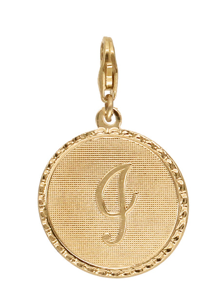 Médaille Monogramme - I / Plaqué or - Collier - Argelouse