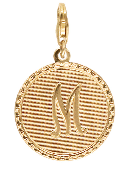 Médaille Monogramme - M / Plaqué or - Collier - Argelouse