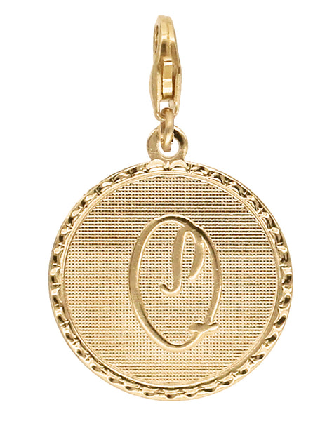 Médaille Monogramme - Q / Plaqué or - Collier - Argelouse