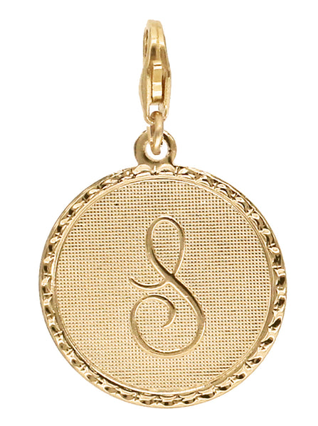 Médaille Monogramme - S / Plaqué or - Collier - Argelouse
