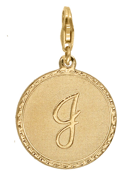 Médaille Monogramme - J / Plaqué or - Collier - Argelouse