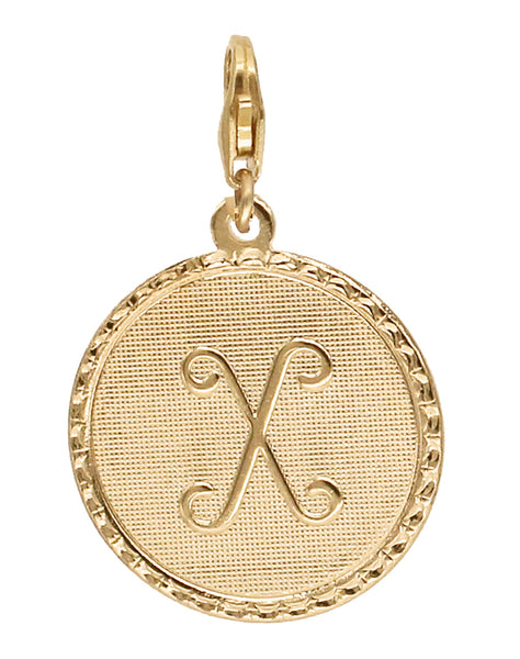 Médaille Monogramme - X / Plaqué or - Collier - Argelouse